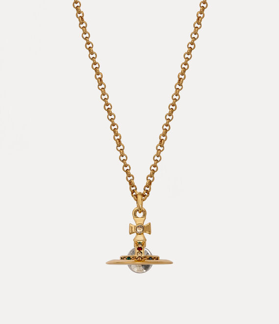 Vivienne Westwood New Petite Orb Pendant Necklace in GOLD